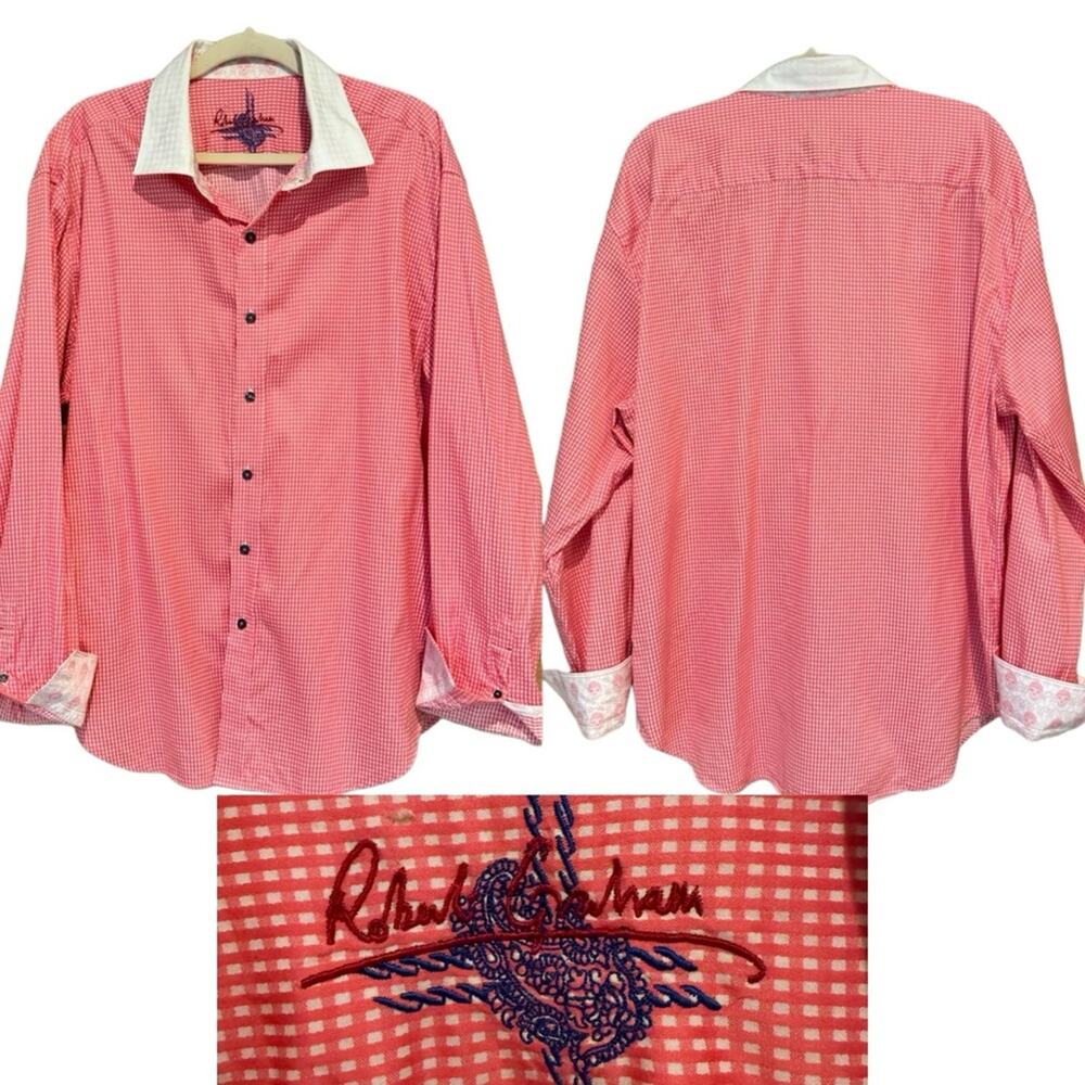 Robert Graham Men’s Red Check Long-Sleeve Shirt